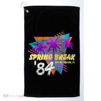 Spring Break 84 Miami Beach 80s Party Wear Golf Towel thumb 0