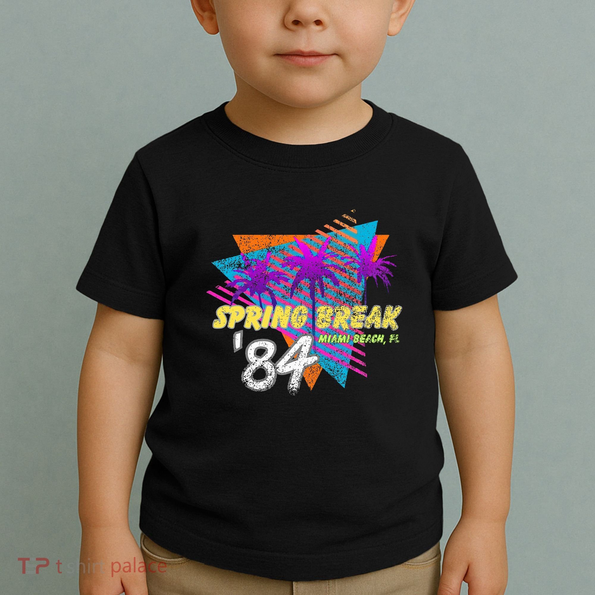 Spring Break 84 Miami Beach 80s Party Wear Toddler T-Shirt