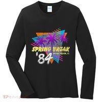 Spring Break 84 Miami Beach 80s Party Wear Women's Long Sleeve Shirt thumb 0