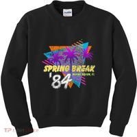 Spring Break 84 Miami Beach 80s Party Wear Kids Sweatshirt thumb 0