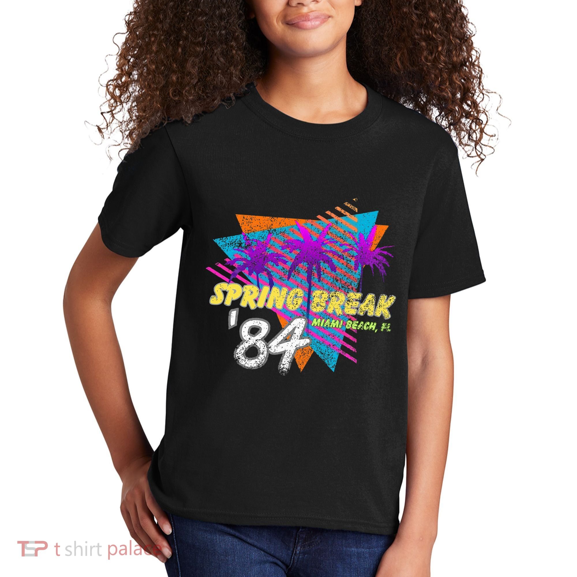 Spring Break 84 Miami Beach 80s Party Wear Kids T-Shirt