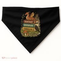 Subtle Book Anti-Trump Book Fantasy Dystopian Thriller USA-Made Doggie Bandana thumb 0