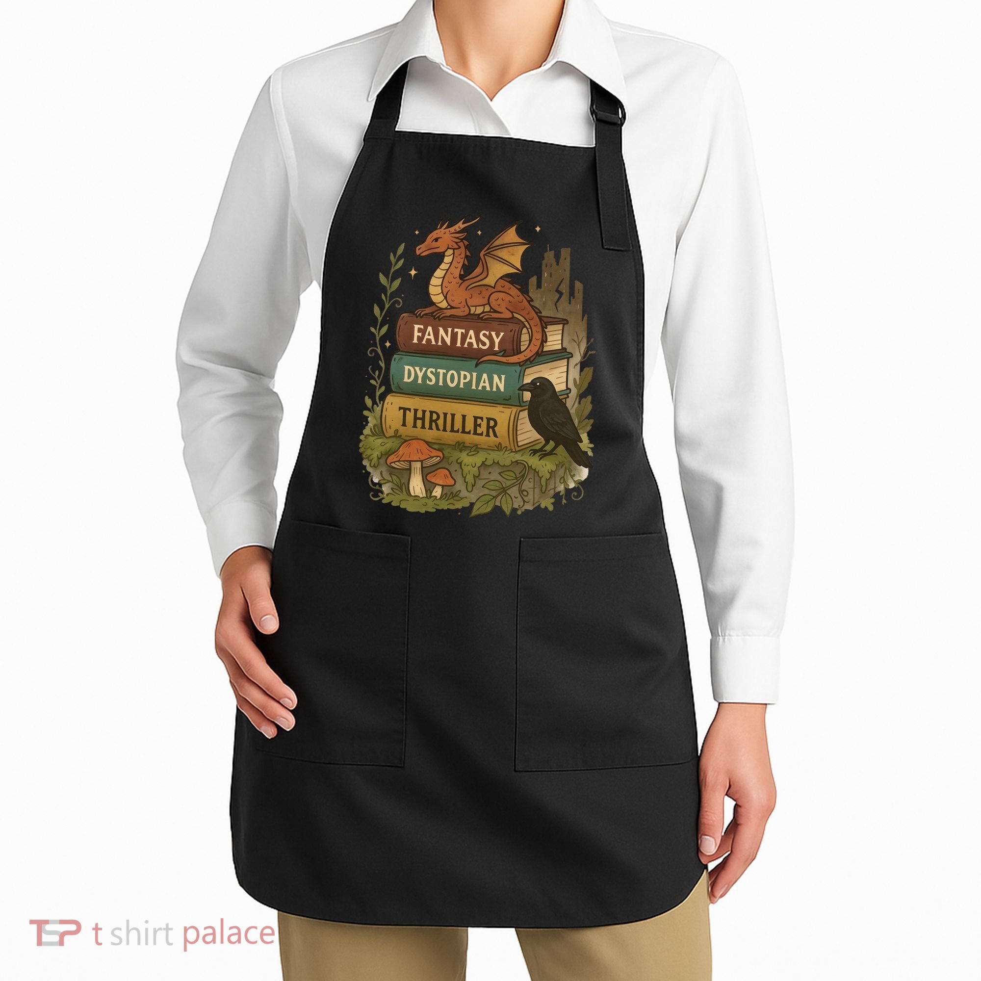 Subtle Book Anti-Trump Book Fantasy Dystopian Thriller Apron