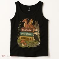 Subtle Book Anti-Trump Book Fantasy Dystopian Thriller Tank Top thumb 2