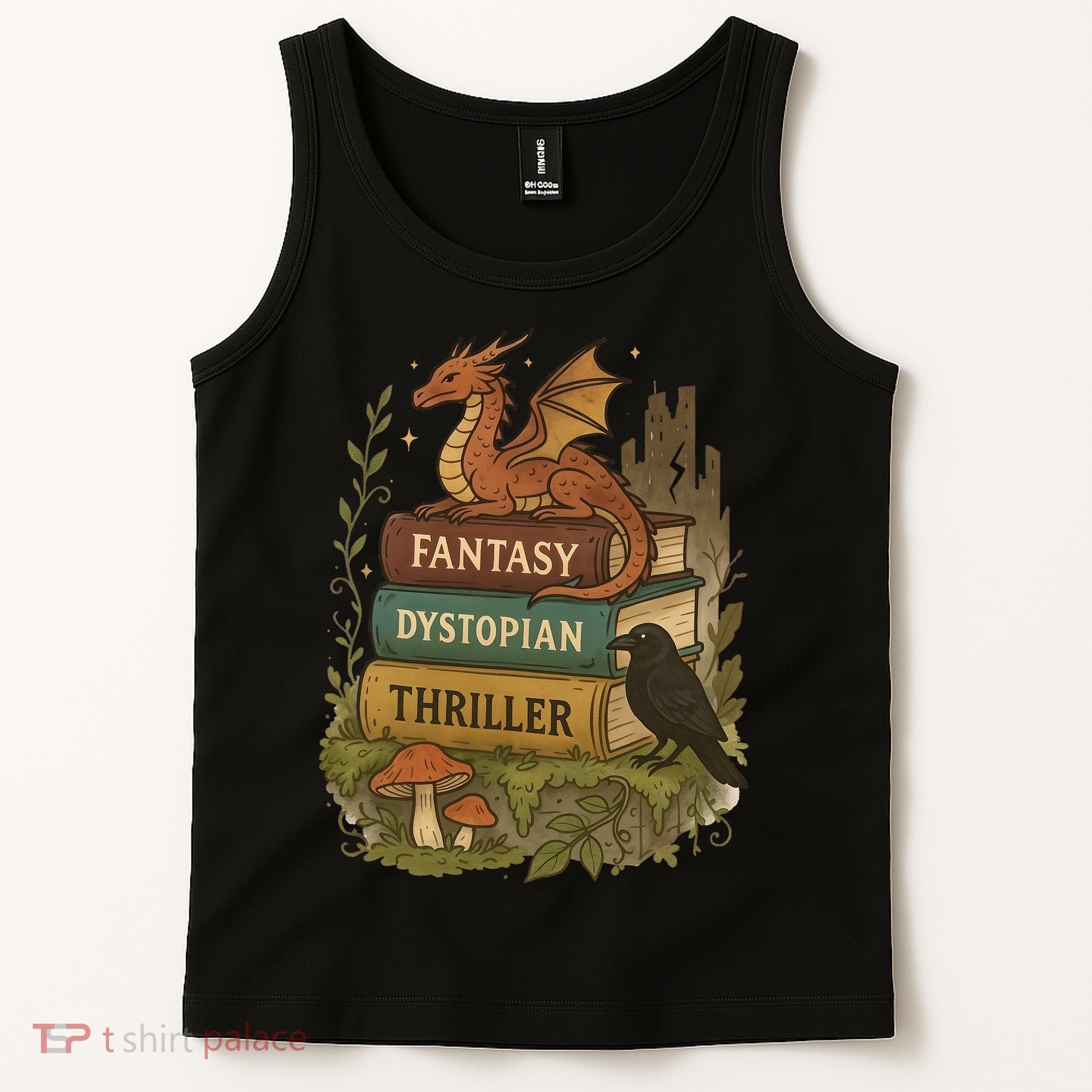 Subtle Book Anti-Trump Book Fantasy Dystopian Thriller Tank Top