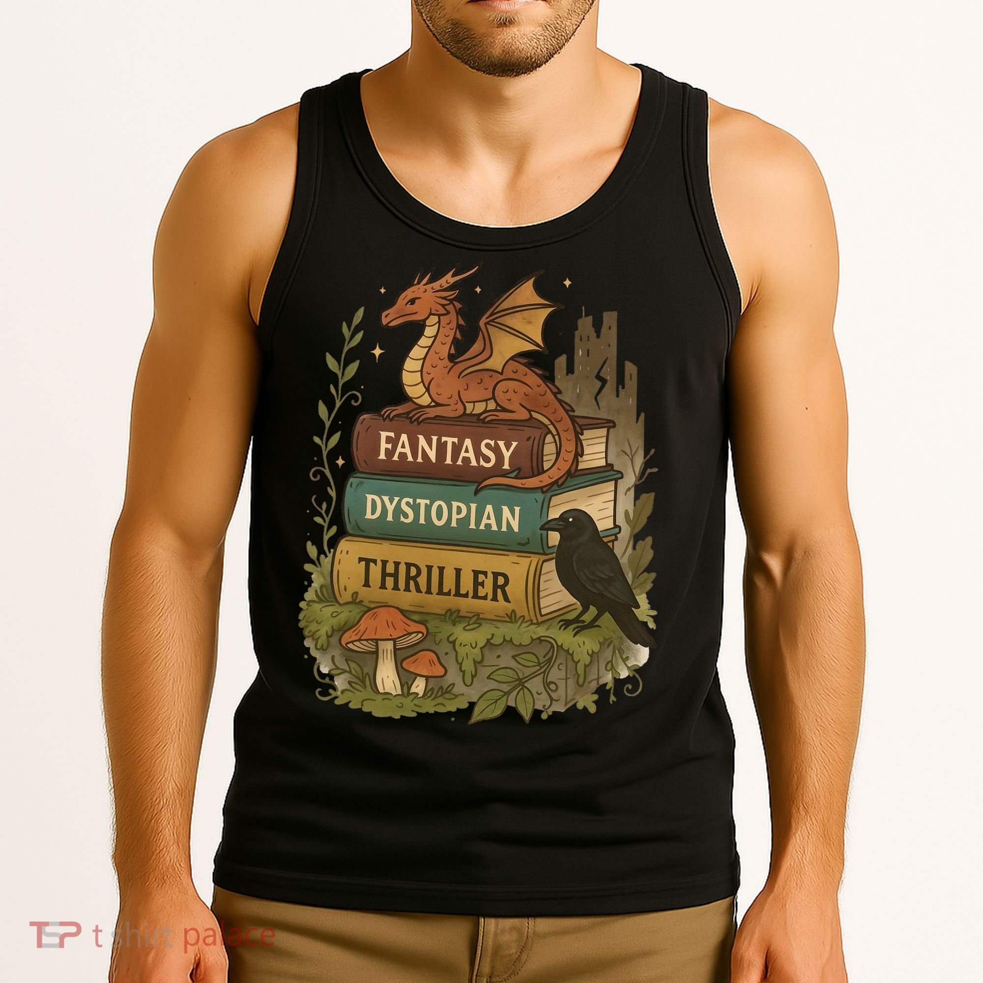 Subtle Book Anti-Trump Book Fantasy Dystopian Thriller Tank Top
