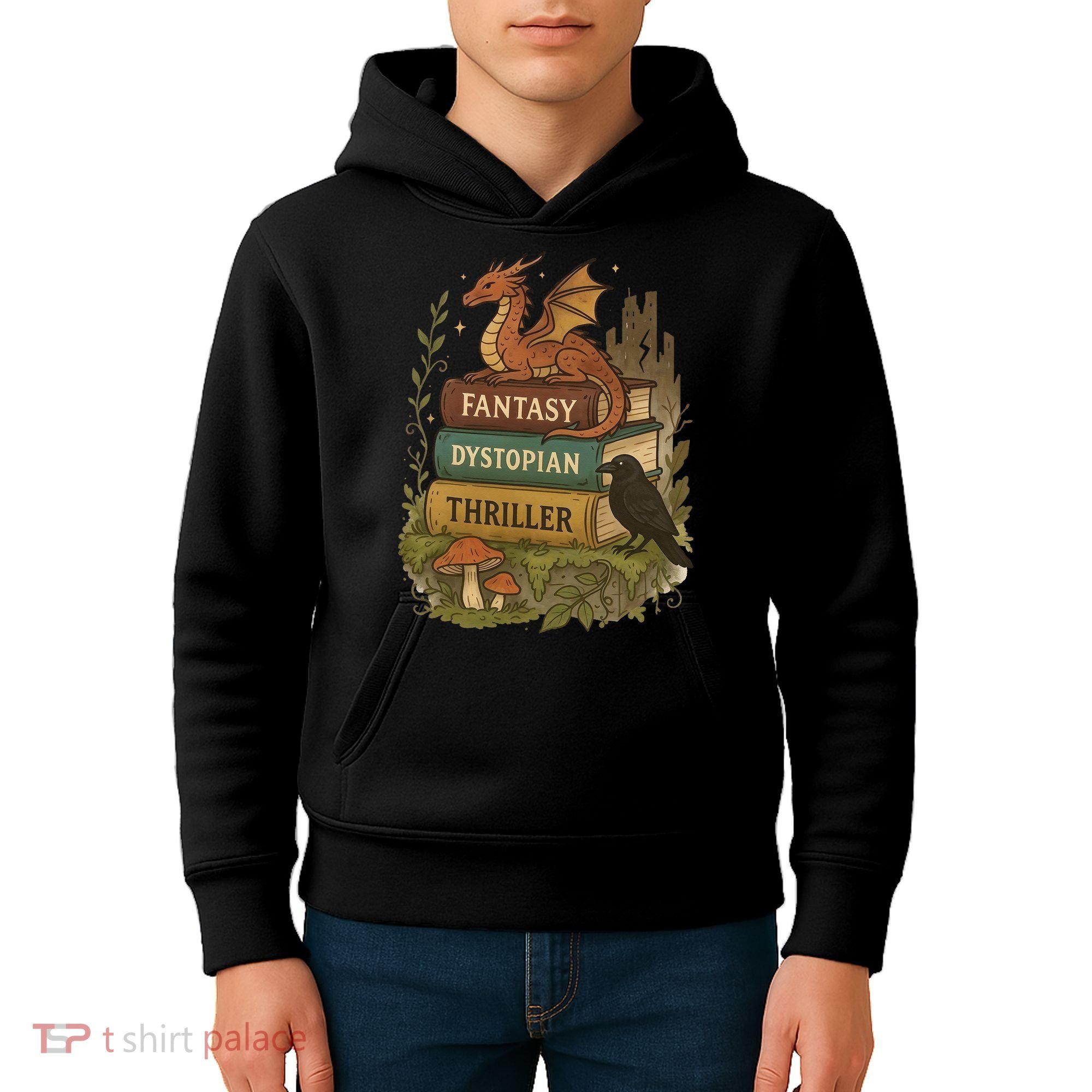 Subtle Book Anti-Trump Book Fantasy Dystopian Thriller Kids Hoodie