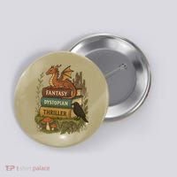 Subtle Book Anti-Trump Book Fantasy Dystopian Thriller Button thumb 0