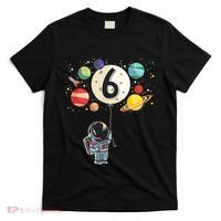Sixth Birthday Astronaut 6th Birthday Space Moon T-Shirt thumb 0