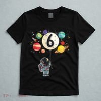 Sixth Birthday Astronaut 6th Birthday Space Moon T-Shirt thumb 5