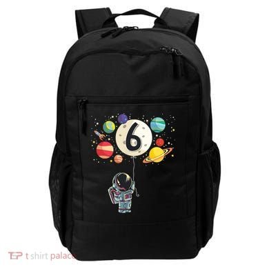 Sixth Birthday Astronaut 6th Birthday Space Moon Backpack