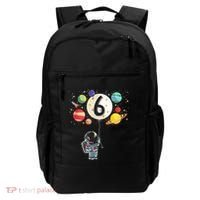 Sixth Birthday Astronaut 6th Birthday Space Moon Backpack thumb 0