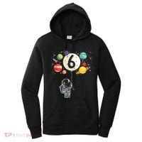 Sixth Birthday Astronaut 6th Birthday Space Moon Women's Hoodie thumb 0