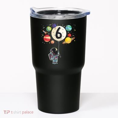 Sixth Birthday Astronaut 6th Birthday Space Moon Tumbler