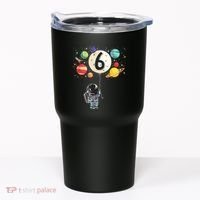 Sixth Birthday Astronaut 6th Birthday Space Moon Tumbler thumb 0