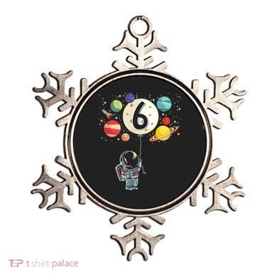 Sixth Birthday Astronaut 6th Birthday Space Moon Ornament