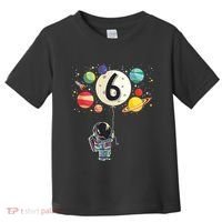 Sixth Birthday Astronaut 6th Birthday Space Moon Toddler T-Shirt thumb 0