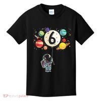 Sixth Birthday Astronaut 6th Birthday Space Moon Kids T-Shirt thumb 0