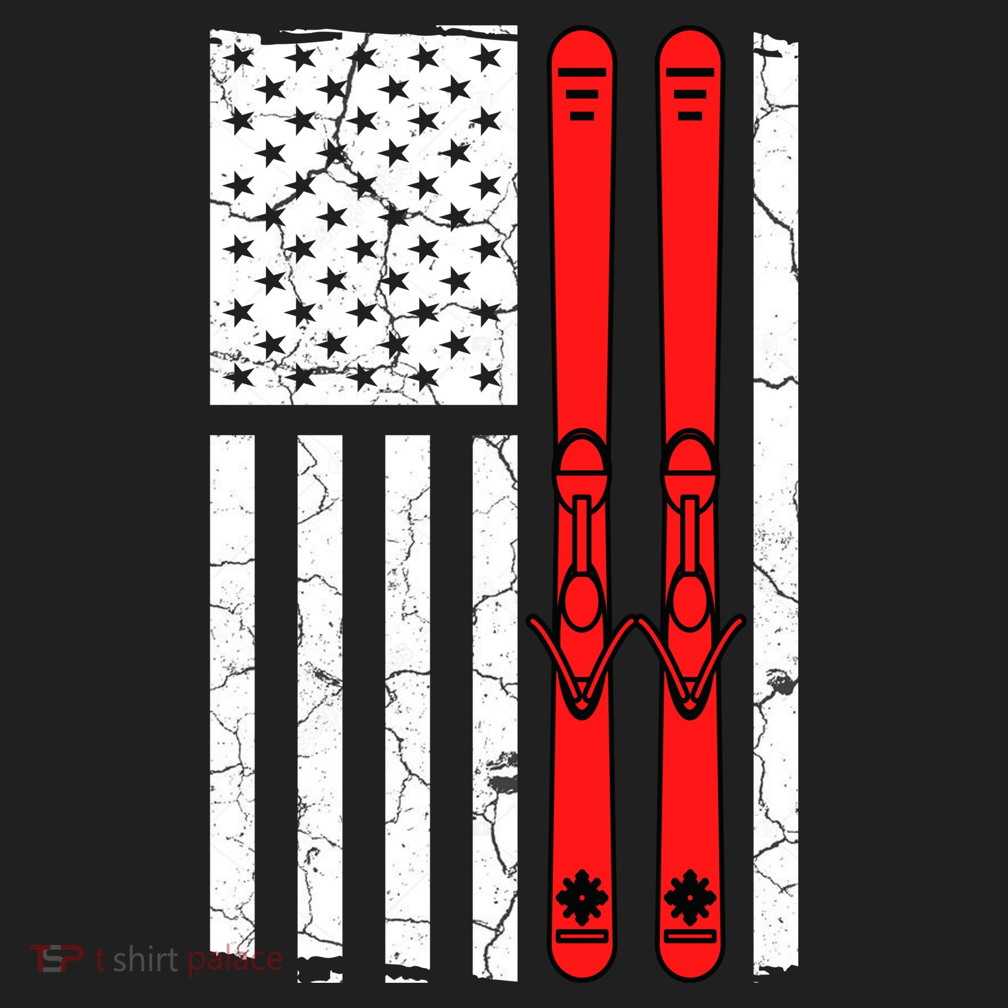 Ski Boarding American Flag Sport Hobby Women's Sweatshirt