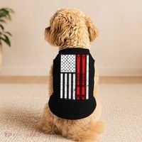 Ski Boarding American Flag Sport Hobby Doggie Tank thumb 2