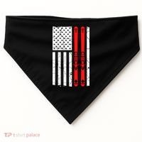 Ski Boarding American Flag Sport Hobby USA-Made Doggie Bandana thumb 0