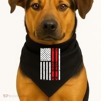 Ski Boarding American Flag Sport Hobby USA-Made Doggie Bandana thumb 1