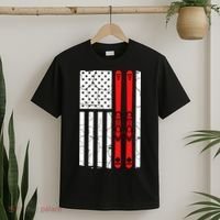 Ski Boarding American Flag Sport Hobby T-Shirt thumb 2