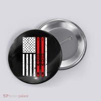 Ski Boarding American Flag Sport Hobby Button thumb 0