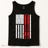 Ski Boarding American Flag Sport Hobby Tank Top thumb 2
