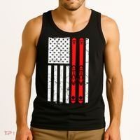 Ski Boarding American Flag Sport Hobby Tank Top thumb 3