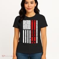 Ski Boarding American Flag Sport Hobby Women's T-Shirt thumb 4