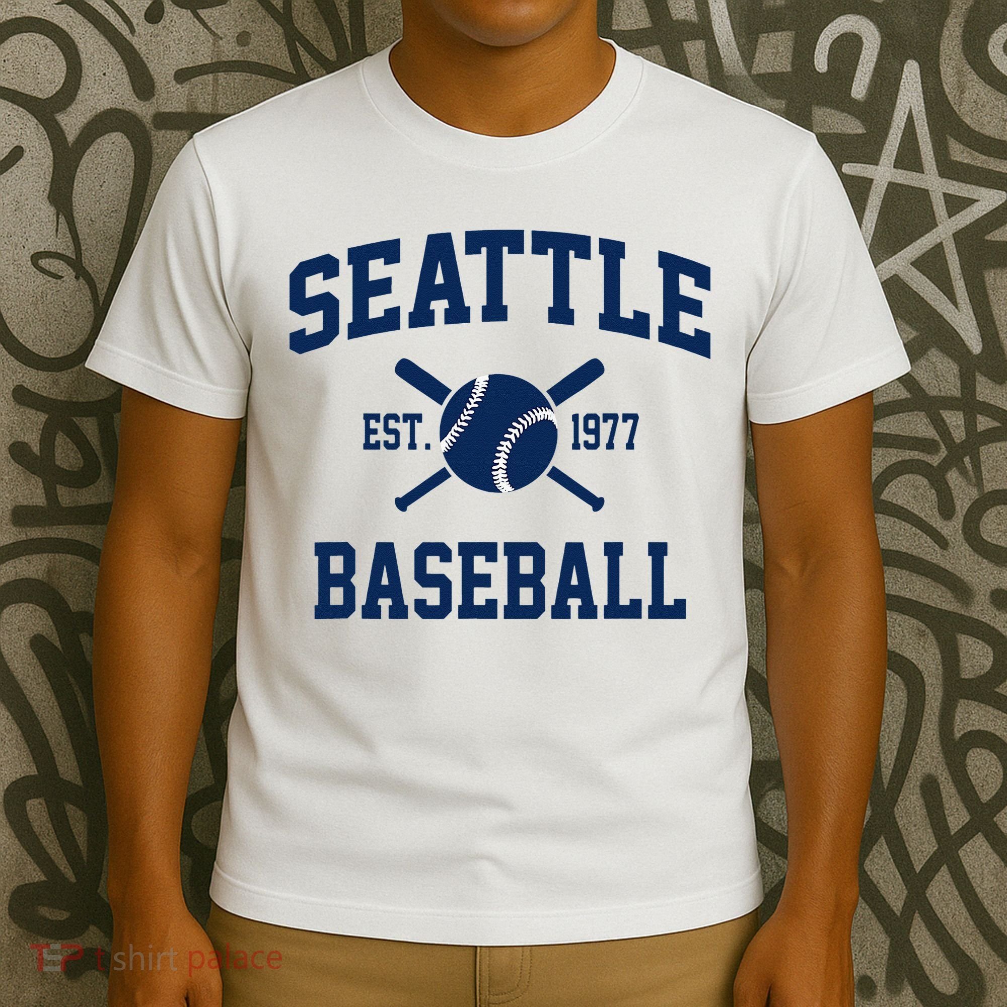 Seattle Baseball Athletic Vintage Sports Team Fan T-Shirt