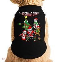 Santa Black African American Christmas Crew Flossing Floss TShirt Doggie Tank thumb 0
