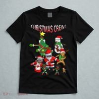 Santa Black African American Christmas Crew Flossing Floss TShirt T-Shirt thumb 5