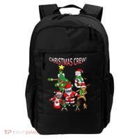 Santa Black African American Christmas Crew Flossing Floss TShirt Backpack thumb 0