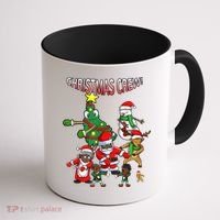Santa Black African American Christmas Crew Flossing Floss TShirt Coffee Mug thumb 1