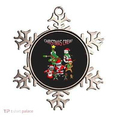 Santa Black African American Christmas Crew Flossing Floss TShirt Ornament