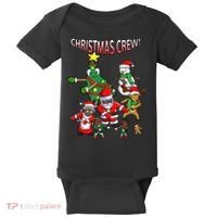 Santa Black African American Christmas Crew Flossing Floss TShirt Baby Bodysuit thumb 0