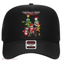 Santa Black African American Christmas Crew Flossing Floss TShirt Hat thumb 0