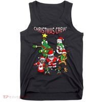 Santa Black African American Christmas Crew Flossing Floss TShirt Tank Top thumb 0