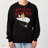 Santa Boats And Ho Ho Hos Christmas Women's Sweatshirt thumb 0