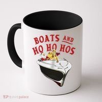 Santa Boats And Ho Ho Hos Christmas Coffee Mug thumb 0
