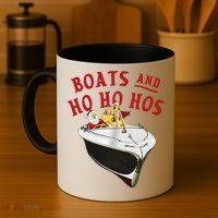 Santa Boats And Ho Ho Hos Christmas Coffee Mug thumb 4