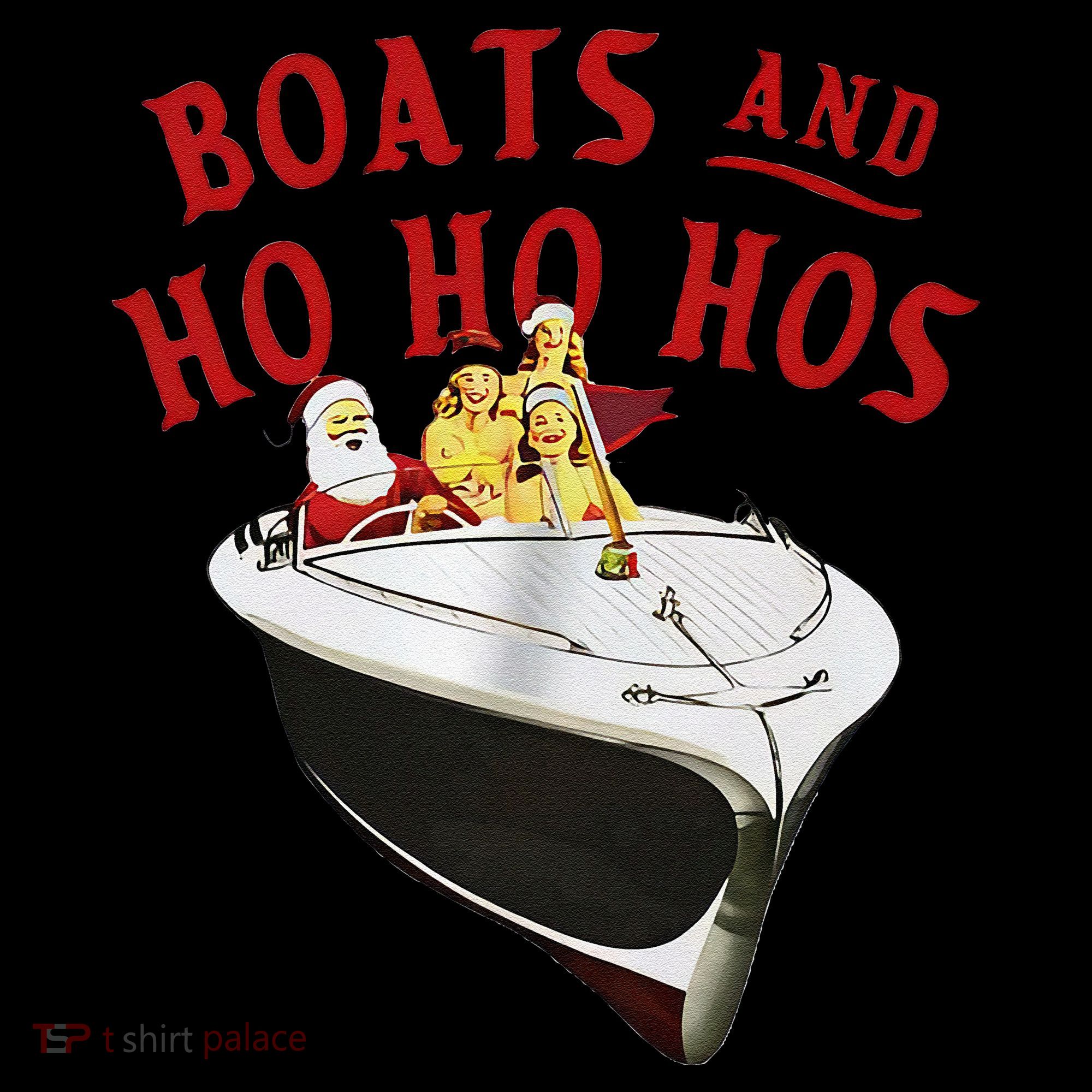 Santa Boats And Ho Ho Hos Christmas Coffee Mug