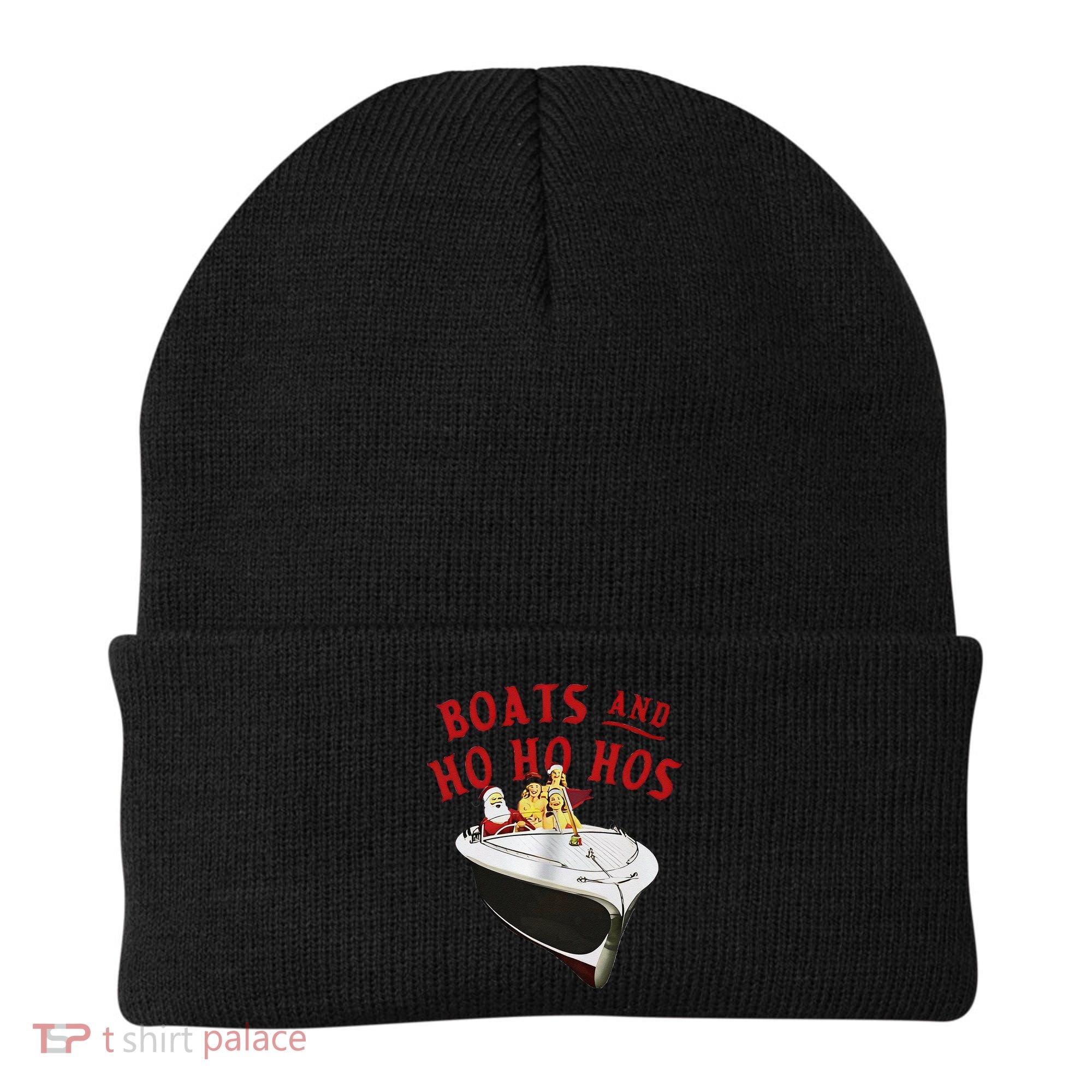 Santa Boats And Ho Ho Hos Christmas Beanie