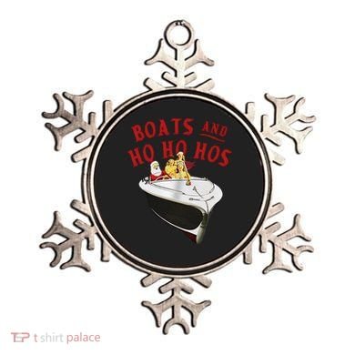 Santa Boats And Ho Ho Hos Christmas Ornament