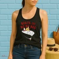 Santa Boats And Ho Ho Hos Christmas Women's Tank Top thumb 2