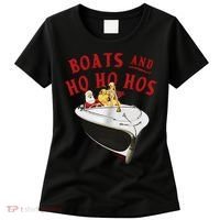 Santa Boats And Ho Ho Hos Christmas Women's T-Shirt thumb 0