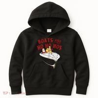 Santa Boats And Ho Ho Hos Christmas Kids Hoodie thumb 0