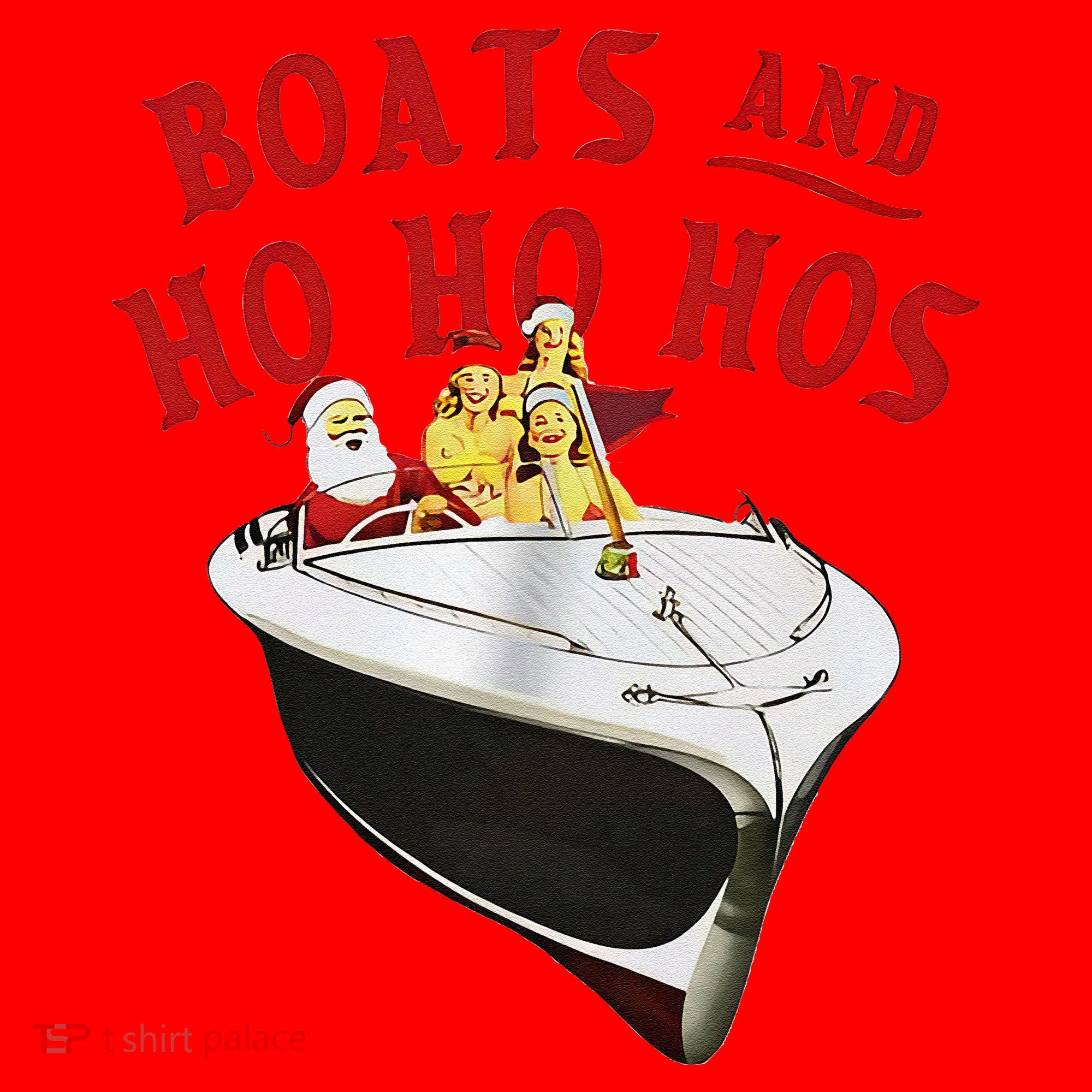 Santa Boats And Ho Ho Hos Christmas Santa Hat